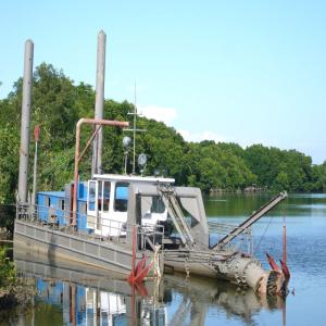 Cheap Customization Mud Pump 6 Inch Cutter Suction Dredger with Booster Station and Design for sale