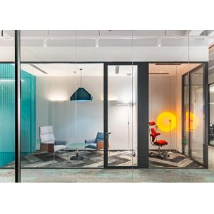 China Cubicle Soundproof Room Divider indoor partition wall glazed solid switch panel cutsomized on sale