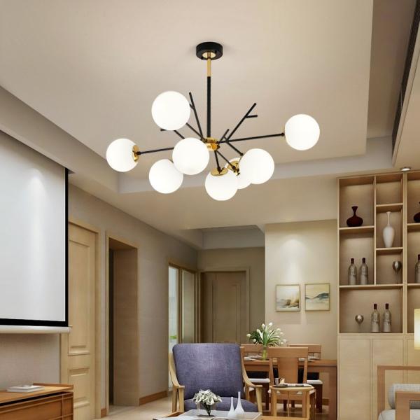 Led Chandelier Nordic Glass Ball Pendant Lamp For Dining Room Bar Decoration lamp(WH-MI-428)