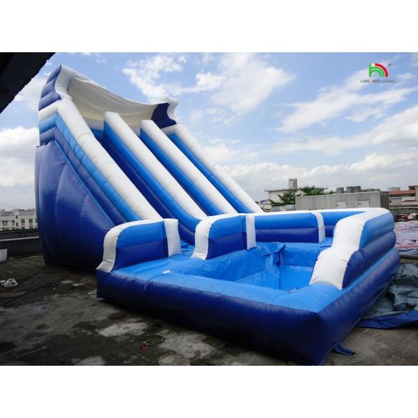 High Quality Curve Double Lane Blow up Kids Inflatable Water Slide