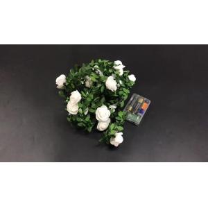 1.5/3/4.5/6M LED Garland Artificial Flower Bouquet String Lights Foam Rose Fairy