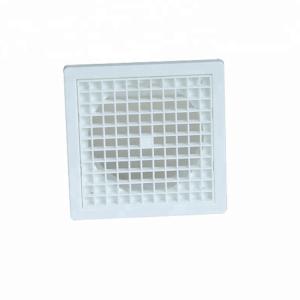 Air Conditioning Double Deflection Plastic Ventilation Diffuser with Exhaust Fan