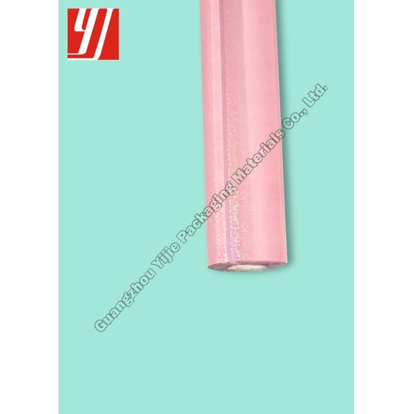 Quality Pink Dot Holographic Hot Stamping Foil For Water Based Varnish Perfume Package wholesale