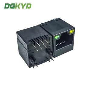 KRJ-5224GYWKNL 180 Degree In-Line Network Port Socket Empty Package RJ45