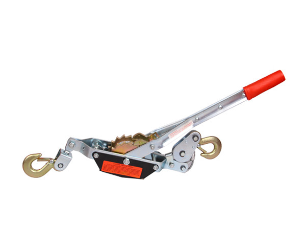 Quality JTHP-A 2T top grade coloured ribben of 2-hook double wheel puller for Mechanical Lifting Devices wholesale