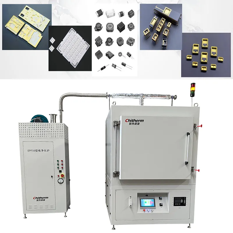 Hrf512-07n Nitrogen Hot Air Debinding Furnace Industrial Hot Air Drying Oven with Large Viewing Window for Easy Monitoring