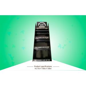 Heavy Duty Four Shlef Drink POS Cardboard Display With Glossy Lamination