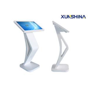 White Color Windows OS 43 Inch Interactive Touch Screen Kiosk With LG Panel