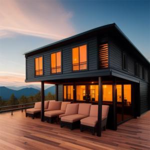 Portable 3 Bedroom Prefab Container House With Steel Structure