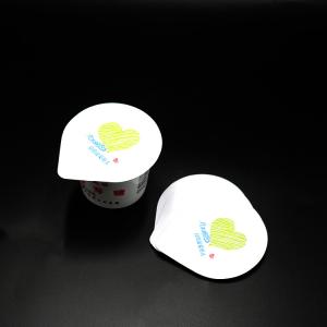 Heat Sealing Precut Aluminum Foil Lid For PP Cup 84mm Top Size