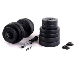 china high quality manufacture factory black cement dumbbell set for sales
