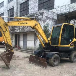 China Used Hyundai 60w-7 Excavator With 6150mm Digging Radius And Total Transportation Length Of 6100mm on sale