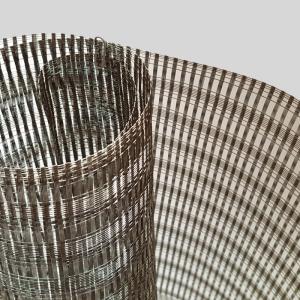 Glass Laminated Wire Mesh 0.8mm For Window Curtain