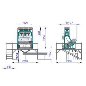 3 Chutes Soybeans CCD Color Sorter 3000kg/H Toshiba HD Imaging