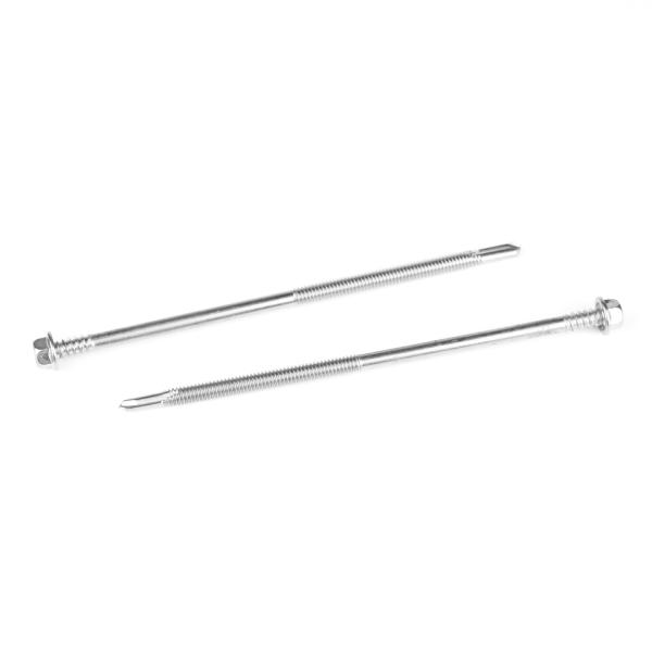 Double Thread 5.5x138 Stainless Steel Sus 410 Self Drilling Screw for Wood Structure