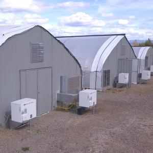 Single Span Tunnel Auto Light Dep Greenhouse Blackout For Plants Cultivation