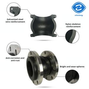 PN6-PN40 Equal Bellows Rubber Expansion Joint for Direct Buried Water Pump