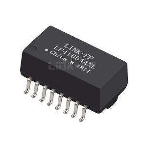 Cheap LP41654ANL Single Port 10/100 BASE-T SMT PoE+ 16 Pin Ethernet Lan Transformer Modules for sale