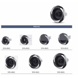 Cheap Chrome Finish Round Brass Jet Nozzle Fits Most Standard Bathtubs Wall Mounted Spa Accessory for sale