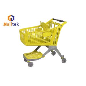 China Poly Plastic Unfolding Grocery Shopping Trolley For Supermarket on sale
