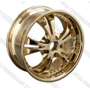 Automotive Wheel PVD Hard Chrome Vacuum Metalizing Machine , DC Magnetron