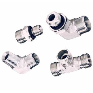 China Hydraulic Hose Fitting Adapter for Medium Carbon Steel 90 45 Degree Elbow Fitting on sale