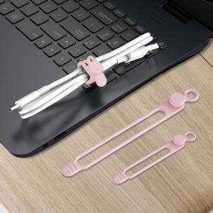 Silicone Cable Management Organizer Multipurpose Elastic Cord Organizer For