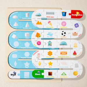 Wooden Alphabetic Puzzle Toy Early Childhood Enlightenment Logic Matching Puzzle