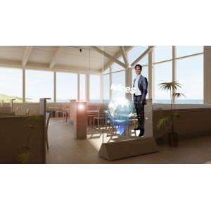 High Contrast Self Adhesive Projection Film 100um 3D Holographic Transparent