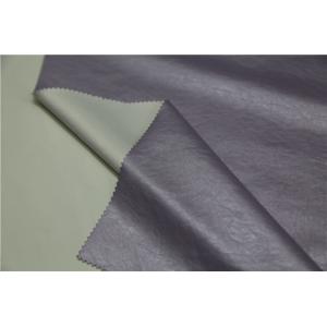 0.4mm Coated Pu Synthetic Leather Pearl Purple Color For Ladies Jacket