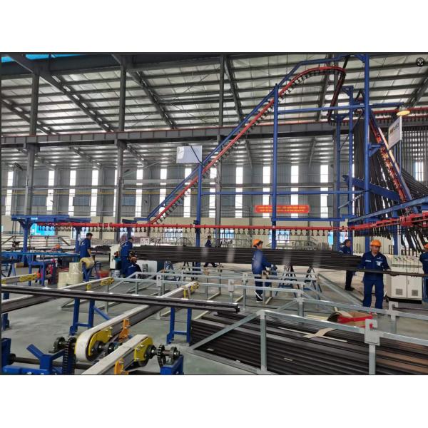 LPG Heating System Full-automatic Vertical Powder Coating Production Line Al