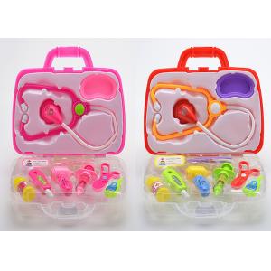 Pretend And Play Doctor Set with Syringe Stethoscope Thermometer 10 Pcs Case