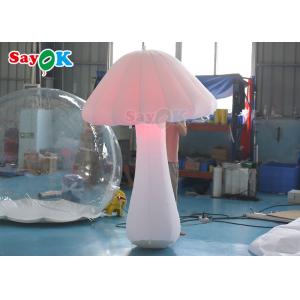 Oxford Cloth 2m LED Inflatable Lighting Decoration White Mushroom