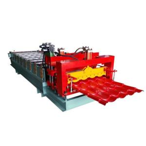 Grey Color Corrugated Sheet Roll Forming Machine With 2 Hydraulic Guillotine