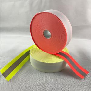 High Visibility Reflective Material Fabric Fluorescent Strips For Clothing