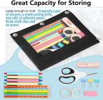 Binder Pencil Case with Smooth Zipper, Clear Window Pencil Case for Binder, Big