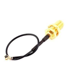 RF1.13 IPX to RP-SMA-K Antenna WiFi Pigtail Cable 10cm