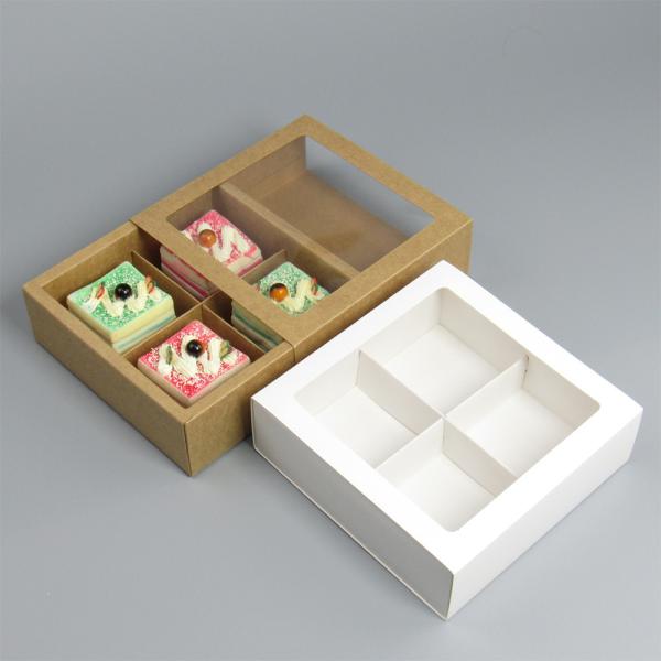 Quality Custom Window Pastry Box with Dividers for Biscuits Cakes wholesale