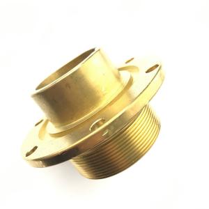 Metal Processing Machinery Parts Customized Precision Copper Threaded Connectors