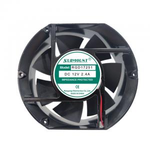 China Thermal Plastic Dc Axial Fan 24v 172*150*51mm 17251 on sale