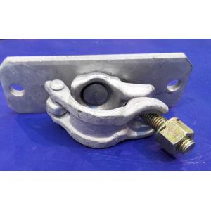 Board retaining Scaffold Single Coupler with welded plate for pipe scaffoldings