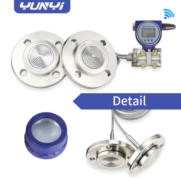 Industrial 4-20mA Wireless Dual Flange Level Sensor for Remote Tank Monitoring