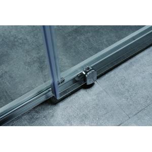 Sliding Shower Doors 120*190cm Size Tempered Glass Aluminium Frame Customizable