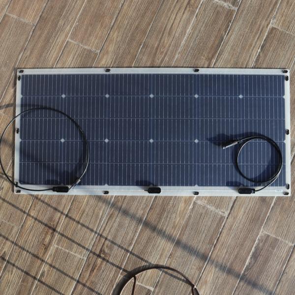 Powerful Mono Flexible Thin Film Solar Panel 100Watt 156.75mmx156.75mm