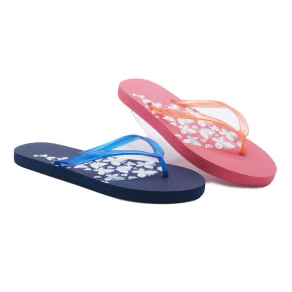 Sparkle Women PE Slipper Thong Flower Flip Flop For Outdoor