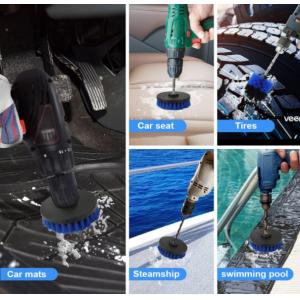 Power Drill Brush Set 7 Pcs Drill With Laser Print Logo