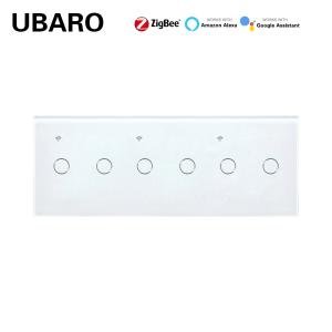 Wireless Smart Zigbee Wall Switch Zigbee Hubs Zigbee Wireless Switch 6 Gang