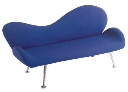 Commercial Salon Waiting Chairs / Bench For Railway Station Rest , 53cm Depth