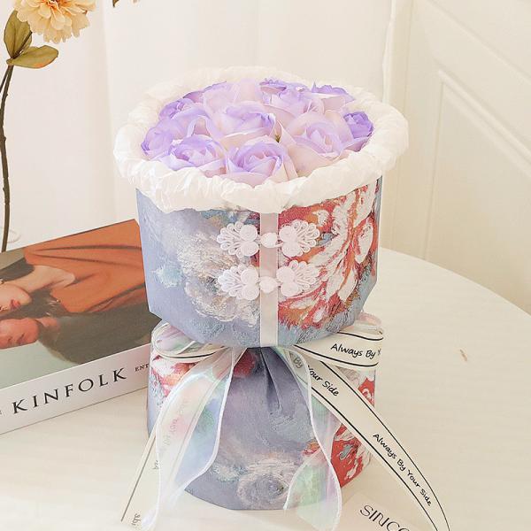 Quality Retro cheongsam style soap flower bouquets, artificial flowers, and everlasting flowers are practical for giving to classmates during graduation season and to your girlfriend on Valentine's Day wholesale