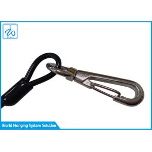 OEM PU Coated Retractable Tool Lanyard With Carabiner